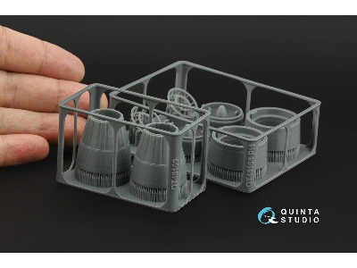 Sukhoi Su-30 Sm - Exhaust Nozzles / Engines Running (For Zvezda Kits / 3d-printed) - image 2
