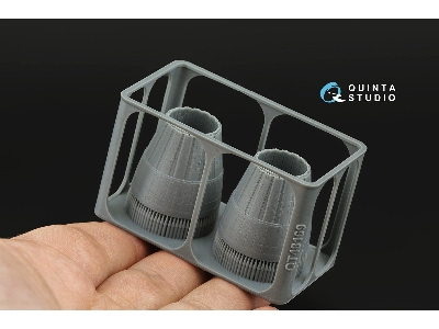 Sukhoi Su-30 Sm - Exhaust Nozzles / Engines Running (For Zvezda Kits / 3d-printed) - image 4