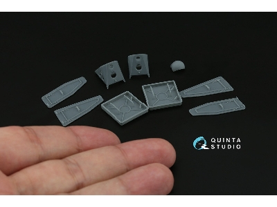 Sukhoi Su-30 Sm - Engine Intake Covers & Wheel Chocks (For Zvezda Kits / 3d-printed) - image 5