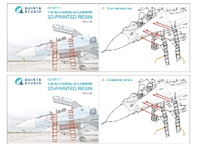 Crew Access Ladders For Su-27 Ub & Su-30 Family (For All Kits) - image 5