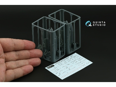 R-37m Air-to-air Missiles With Launchers - 3d-printed (2 Pcs / For All Kits) - image 2
