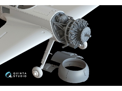 Sukhoi Su-31 - 3d-printed Engine With Removed Cowls (For Quinta Models Kits) - image 4
