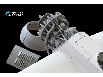 Sukhoi Su-31 - 3d-printed Engine With Removed Cowls (For Quinta Models Kits) - image 5