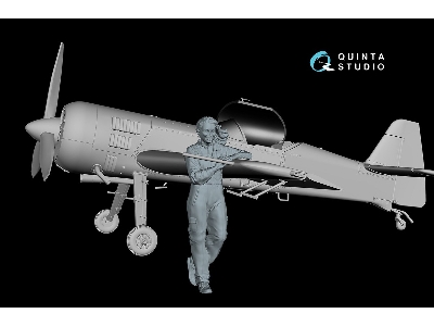 Svetlana Stending Near Su-31 (1 Figure 3d-printed / For Quinta Models Kits) - image 6