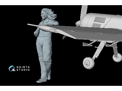 Svetlana Stending Near Su-31 (1 Figure 3d-printed / For Quinta Models Kits) - image 8