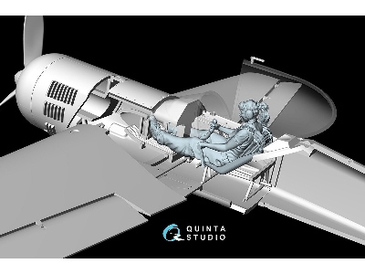 Svetlana Sitting In Su-31 (1 Figure 3d-printed / For Quinta Models Kits) - image 6