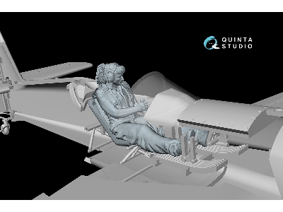 Svetlana Sitting In Su-31 (1 Figure 3d-printed / For Quinta Models Kits) - image 7