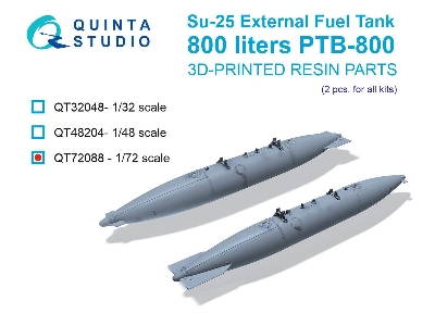 Sukhoi Su-25 -3d-printed External Fuel Tank Ptb-800 (2 Pcs / For All Kits) - image 1