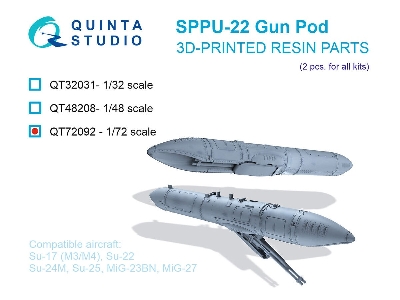 Sppu-22 Gun Pods (2 Pcs / 3d-printed) - image 1
