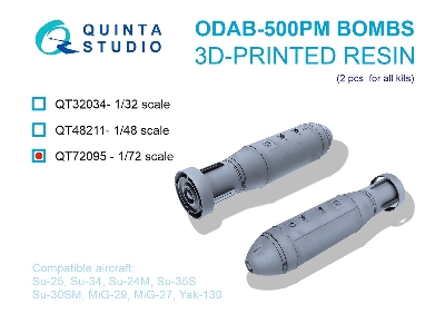 Odab-500pМ Bombs - 3d-printed (2 Pcs / For All Kits) - image 3