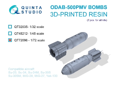 Odab-500pmv Bombs - 3d-printed (2 Pcs / For All Kits) - image 1