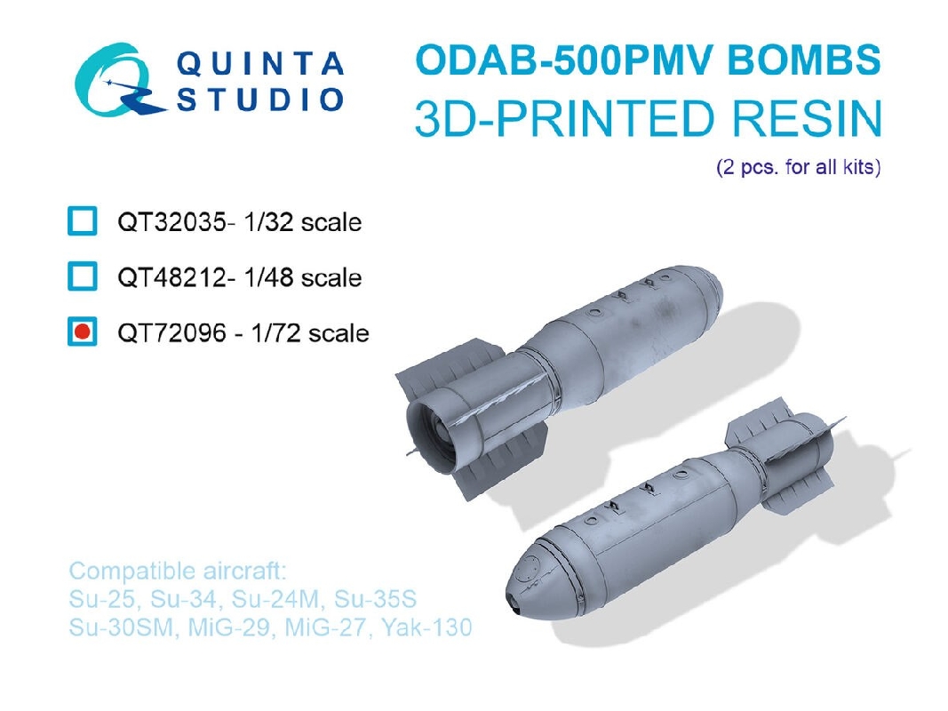 Odab-500pmv Bombs - 3d-printed (2 Pcs / For All Kits) - image 1