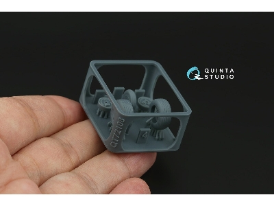 Sukhoi Su-25 - Wheighted Wheels (For Zvezda Kits / 3d-printed) - image 2