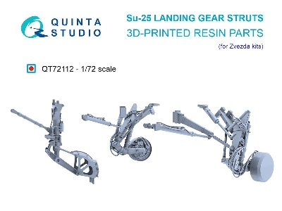 Sukhoi Su-25 - Landing Gear Struts (For Zvezda Kits / 3d-printed) - image 1