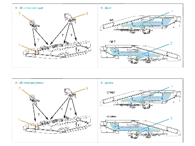 Sukhoi Su-25 Late / Sm -  3d-printed Bd3-25sm Ejector Racks (8 Pcs / For Zvezda Kits) - image 5