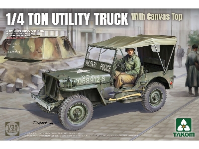 Us 1/4 Ton Utility Truck With Canvas Top - image 1