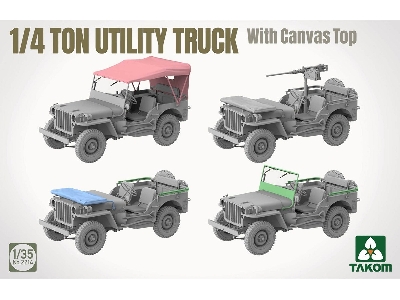 Us 1/4 Ton Utility Truck With Canvas Top - image 3