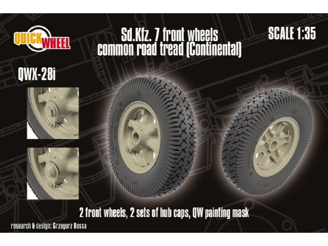 Sd.Kfz. 7 - Front Wheels Common Road Tread (Continental) - image 1