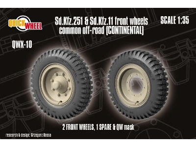Sd.Kfz. 251 & 11 - Front Wheels Common Off-road (Continental) - image 1