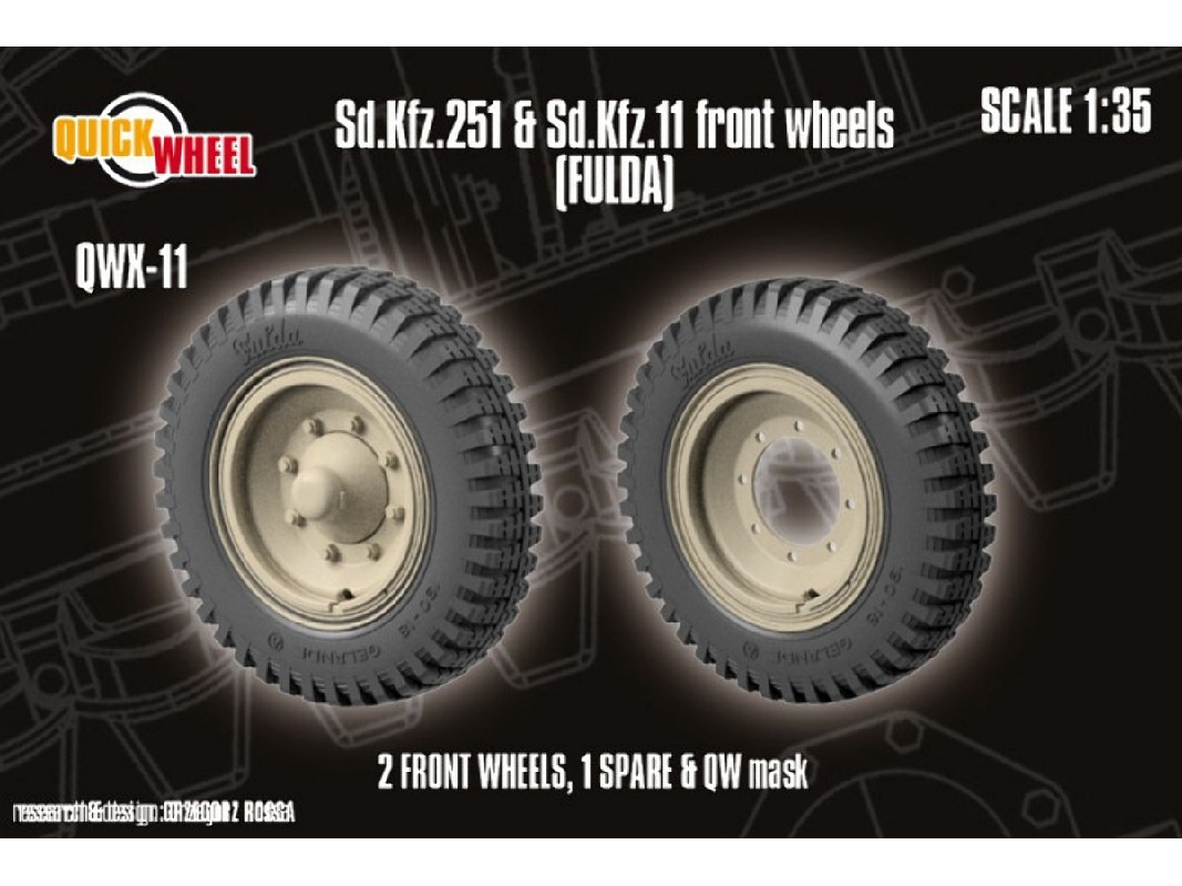 Sd.Kfz. 251 & 11 Front Wheels (Fulda) - image 1