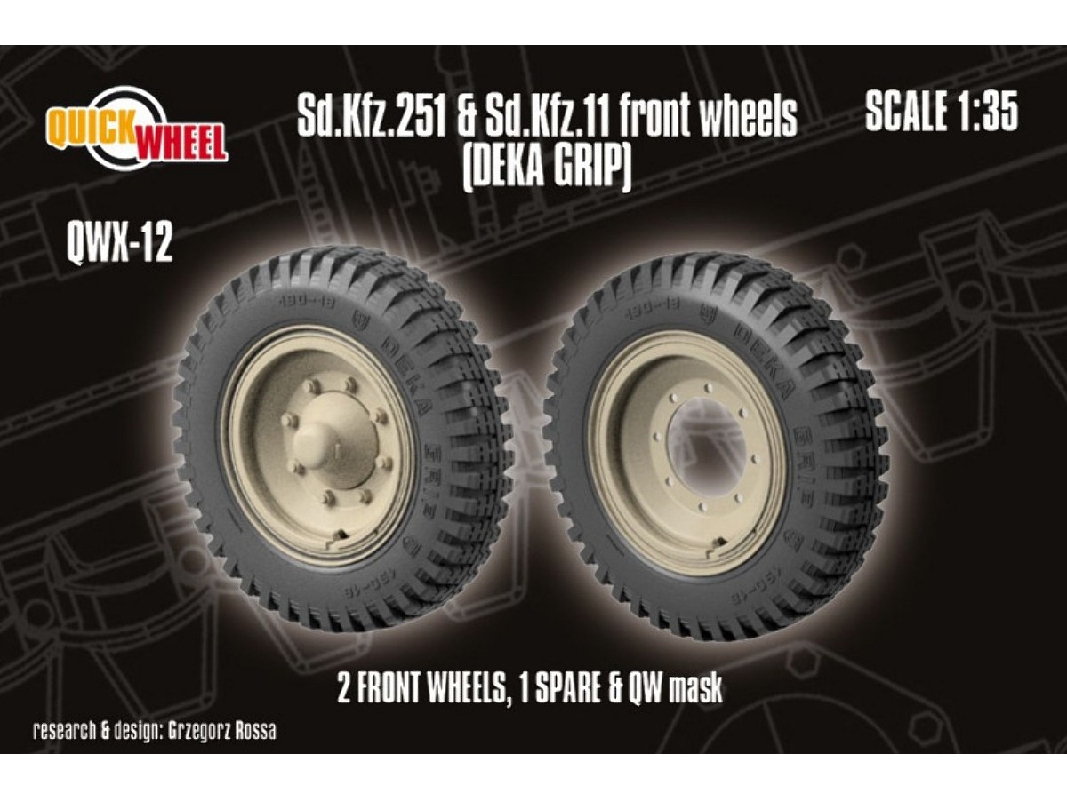 Sd.Kfz. 251 & 11 - Front Wheels (Deka Grip) - image 1
