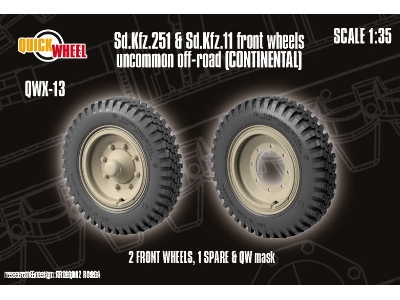 Sd.Kfz. 251 & 11 - Front Wheels Uncommon Off-road (Continental) - image 1