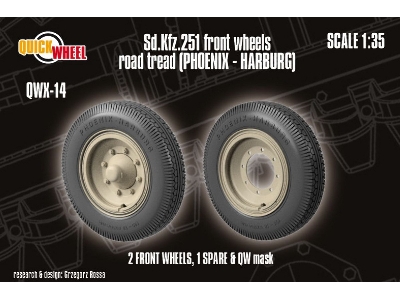 Sd.Kfz. 251 - Front Wheels Road Tread (Phoenix - Harburg) - image 1