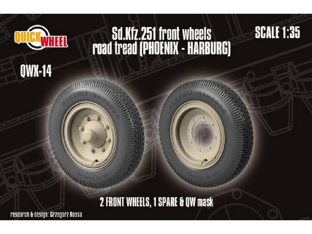 Sd.Kfz. 251 - Front Wheels Road Tread (Phoenix - Harburg) - image 1
