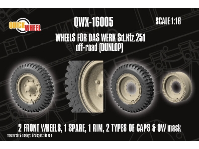 Sd.Kfz. 251 - Wheels Off-road (Dunlop / For Das Werk Kits) - image 2