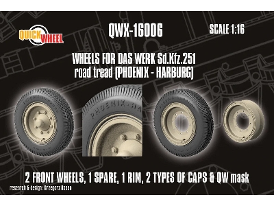 Sd.Kfz. 251 - Wheels Road Tread (Phoenix - Harburg / For das Werk Kits) - image 2