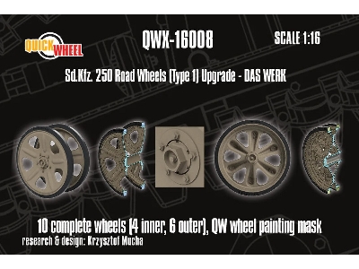 Sd.Kfz. 250 - Wheels Road Tread (Type 1 / For Das Werk Kits) - image 3
