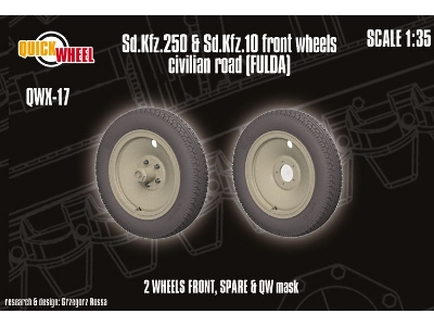 Sd.Kfz. 250 & 10 - Front Wheels Civilian Road (Fulda) - image 1