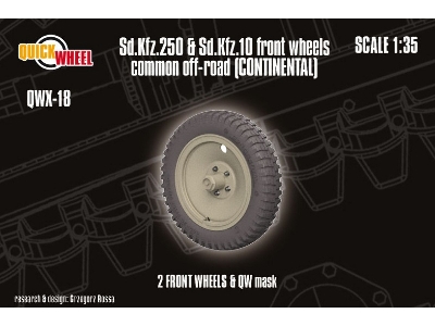 Sd.Kfz. 250 & 10 - Front Wheels Common Off-road (Continental) - image 1