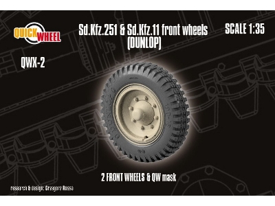 Sd.Kfz. 251 & 11 - Front Wheels (Dunlop) - image 1