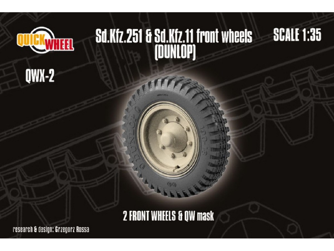 Sd.Kfz. 251 & 11 - Front Wheels (Dunlop) - image 1