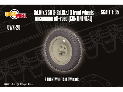 Sd.Kfz. 250 & 10 - Front Wheels Uncommon Off-road (Continental) - image 1