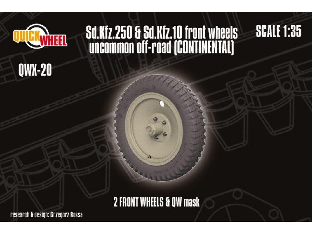 Sd.Kfz. 250 & 10 - Front Wheels Uncommon Off-road (Continental) - image 1