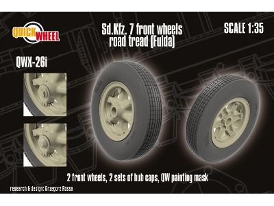 Sd.Kfz. 7 - Front Wheels Road Tread (Fulda) - image 1