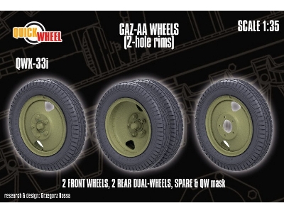 Gaz-aa - Wheels (2-hole Rims) - image 1