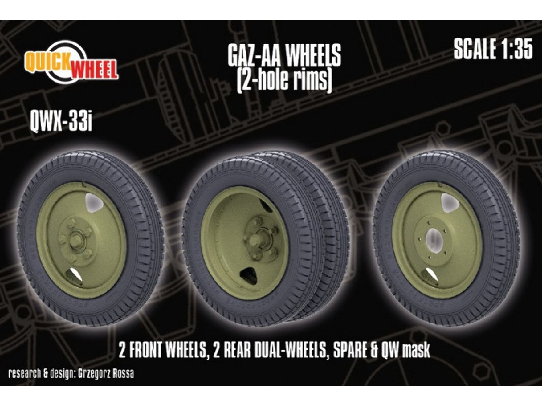 Gaz-aa - Wheels (2-hole Rims) - image 1