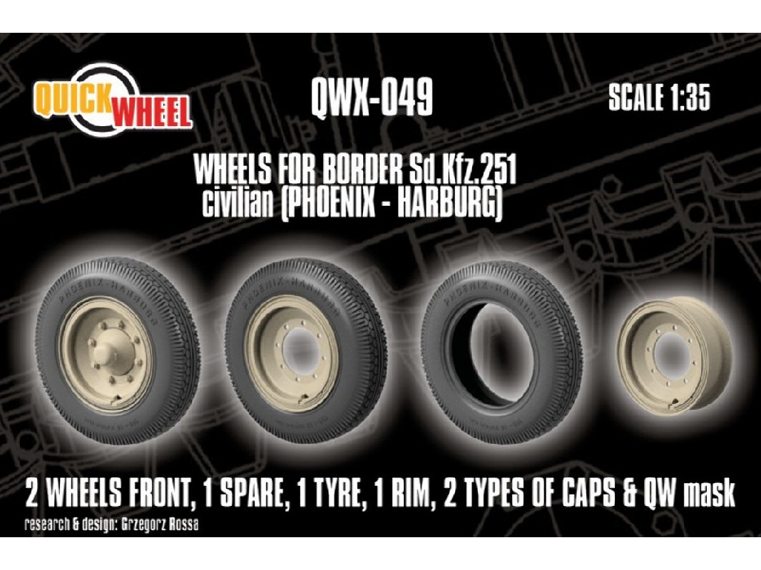  sd.Kfz. 251 - Wheels Civilian (Phoenix - Harburg / For Border Models) - image 1