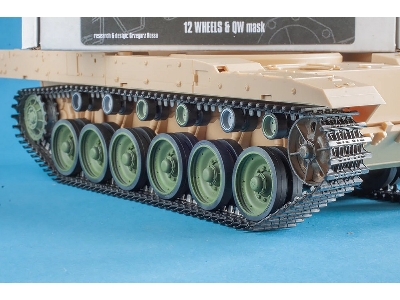 Olifant Corrected Road Wheels - 12 Wheels & Qw Mask (For Hobby Boss Kits) - image 2