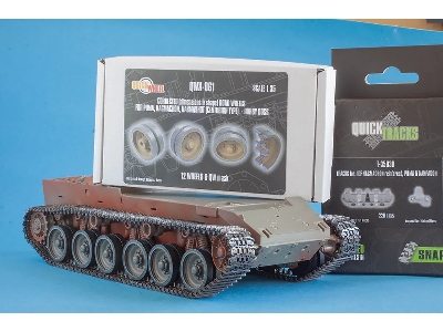 Puma, Nagmachon And Nagmashot (Centurion Type) - Corrected Road Wheels 12 Wheels & Qw Mask (For Hobby Boss Kits) - image 1
