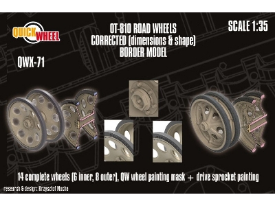 Ot-810 - Corrected Road Wheels (For Border Kits) - image 1