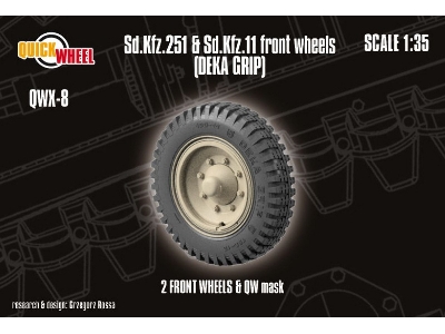 Sd.Kfz. 251 & 11 Front Wheels (Deka Grip) - image 1