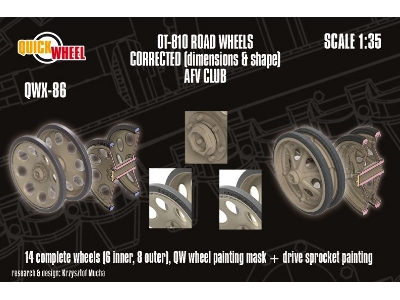 Ot-810 - Corrected Road Wheels (For Afv Club Kits) - image 1