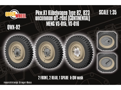 Pkw. K1 Kubelwagen Type 82 - 823 Uncommon Off-road (Continental) (For Meng Kits) - image 1