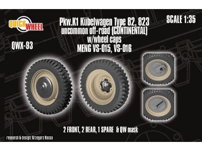 Pkw. K1 Kubelwagen Type 82 - 823 Uncommon Off-road (Continental) (For Meng Kits) - image 1