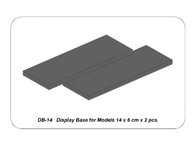 DISPLAY BASE FOR MODELS 14 x 6 cm x 2 pcs. - image 8