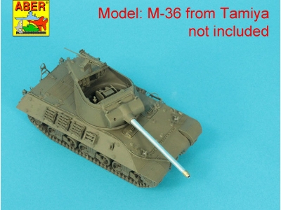 U.S. 90 mm M3 barrel with thread protector for tank destroyer M36 - image 6